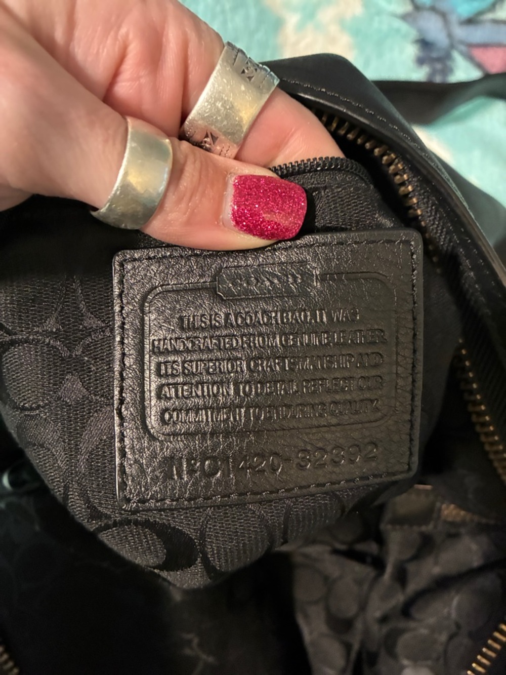 Coach Bleecker Leather Studded Bucket Bag - Picture 8 of 8